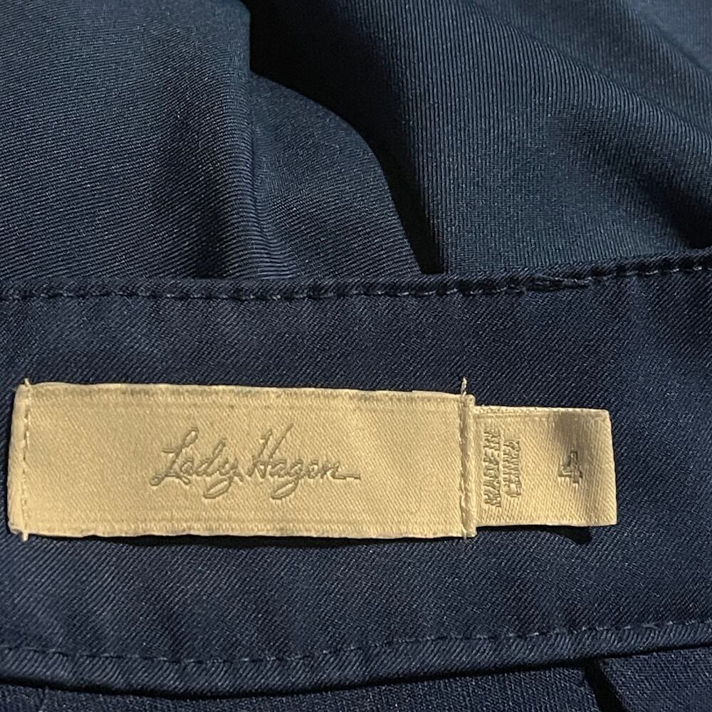 Lady Hagen Golf Skort Women’s Size 4 Blue Front Zip Mini Tennis Prep - Picture 4 of 5
